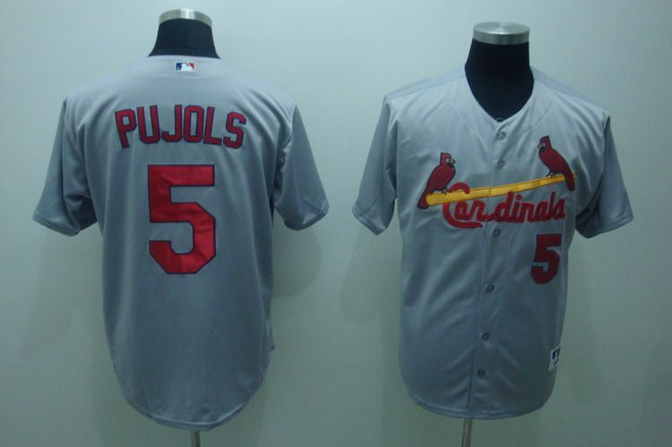 Puljols St. Louis Cardinals grey Game jersey
