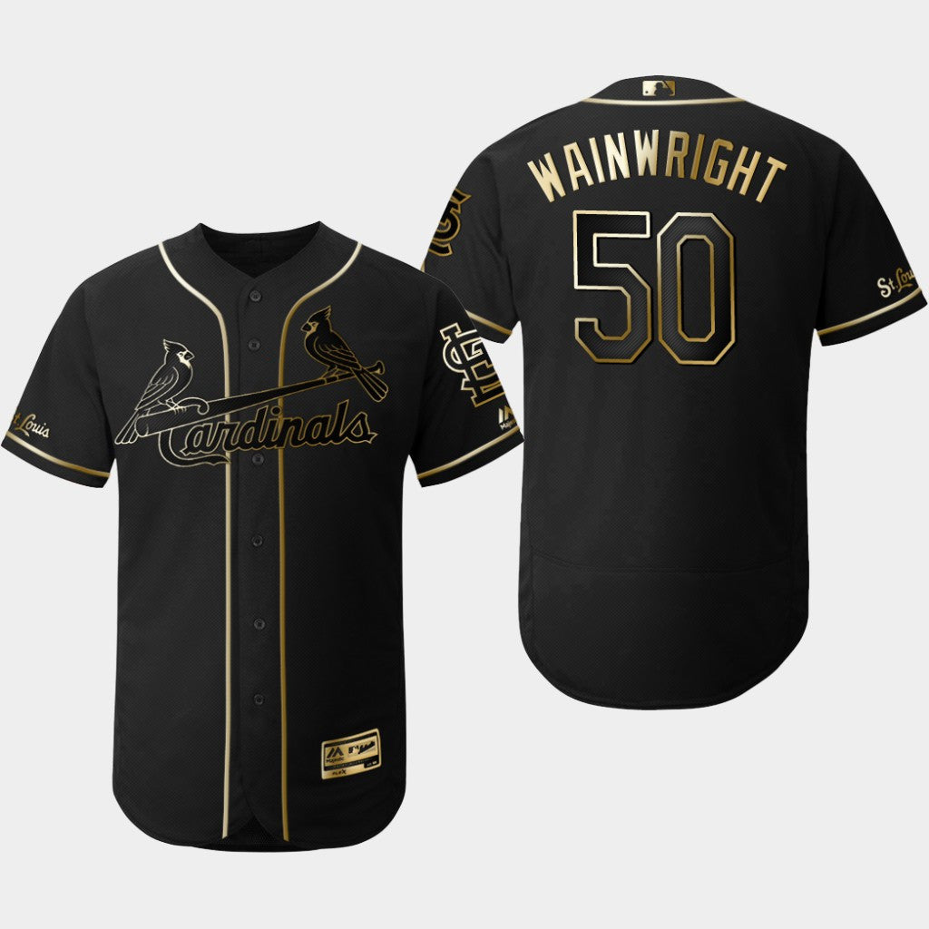 Adam Wainwright St. Louis Cardinals black jersey