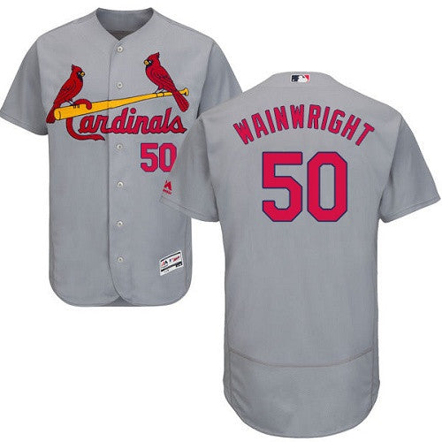 Adam Wainwright St. Louis Cardinals gray jersey