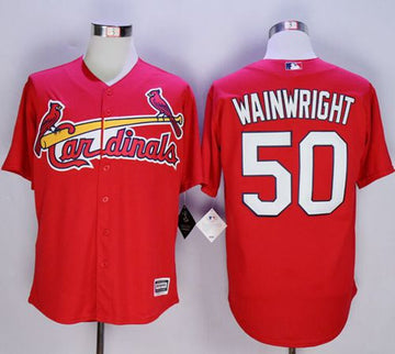 Adam Wainwright New St. Louis Cardinals red jersey