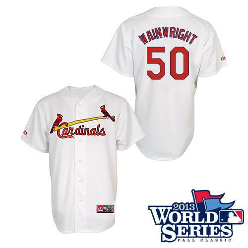 Adam Wainwright St. Louis Cardinals white jersey