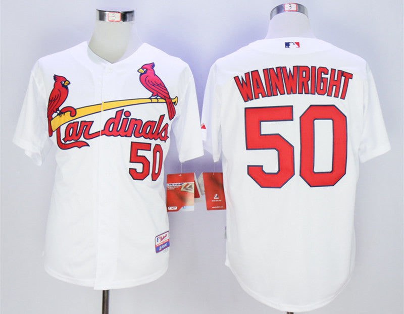 Adam Wainwright St. Louis Cardinals white jersey