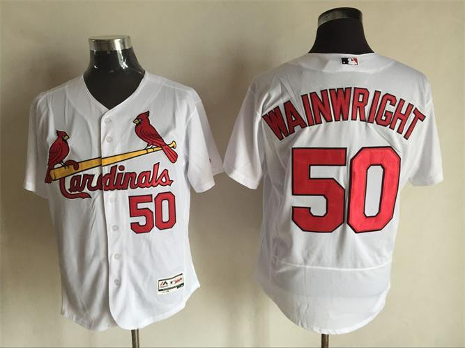 Adam Wainwright St. Louis Cardinals white jersey