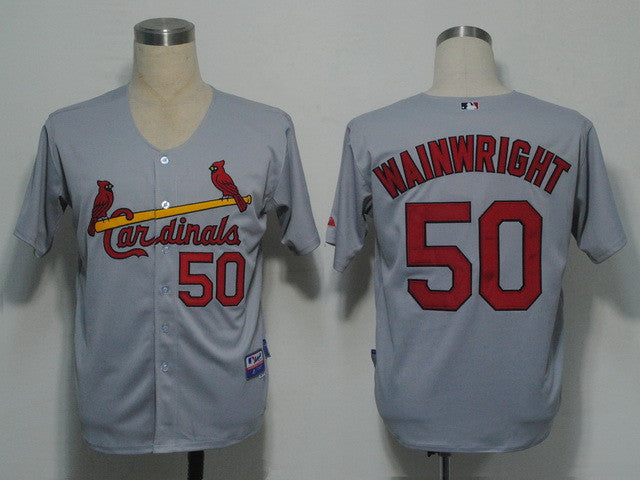 Wainwright St. Louis Cardinals grey jersey
