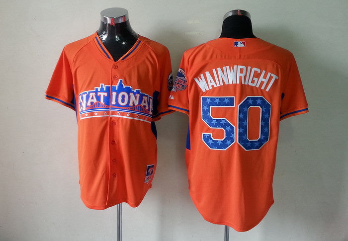 Wainwright St. Louis Cardinals orange jersey
