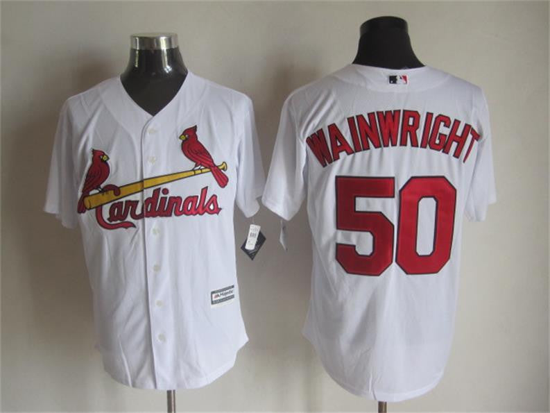 Wainwright St. Louis Cardinals white jersey