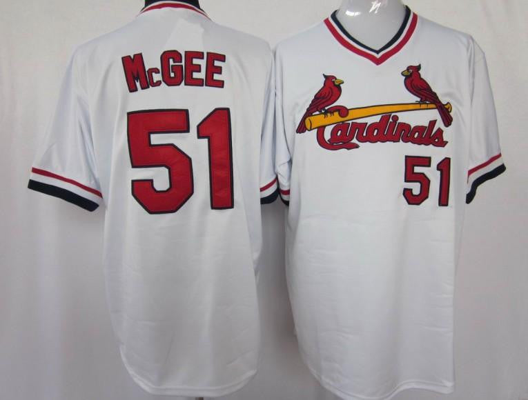 Willie McGee St. Louis Cardinals white jersey