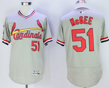 Willie McGee St. Louis Cardinals grey jersey