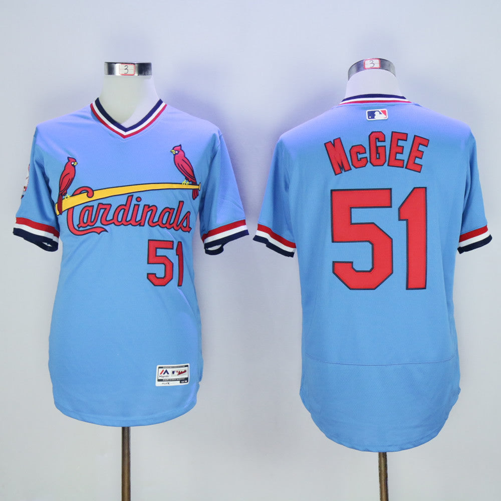 Willie McGee St. Louis Cardinals blue Cooperstown jersey