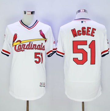 Willie McGee St. Louis Cardinals white Authentic jersey