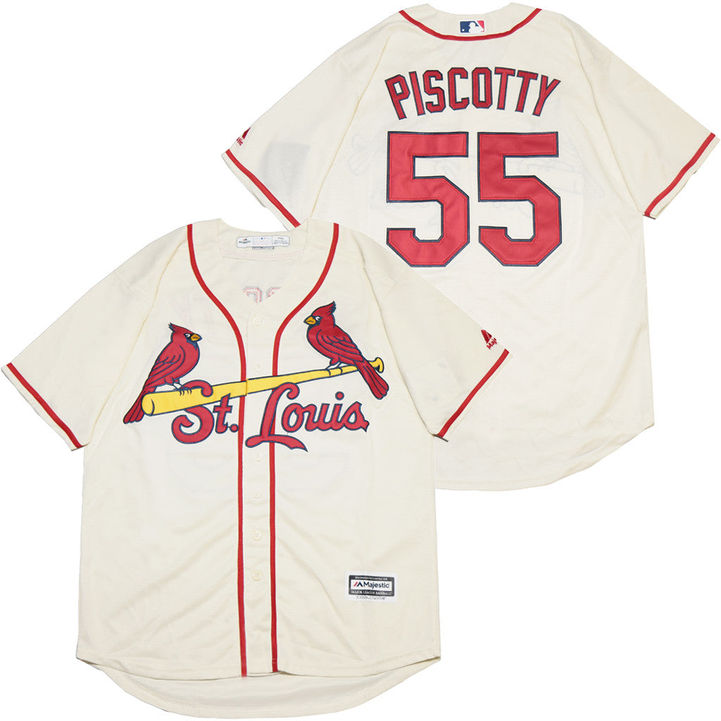 Stephen Piscotty St. Louis Cardinals cream jersey