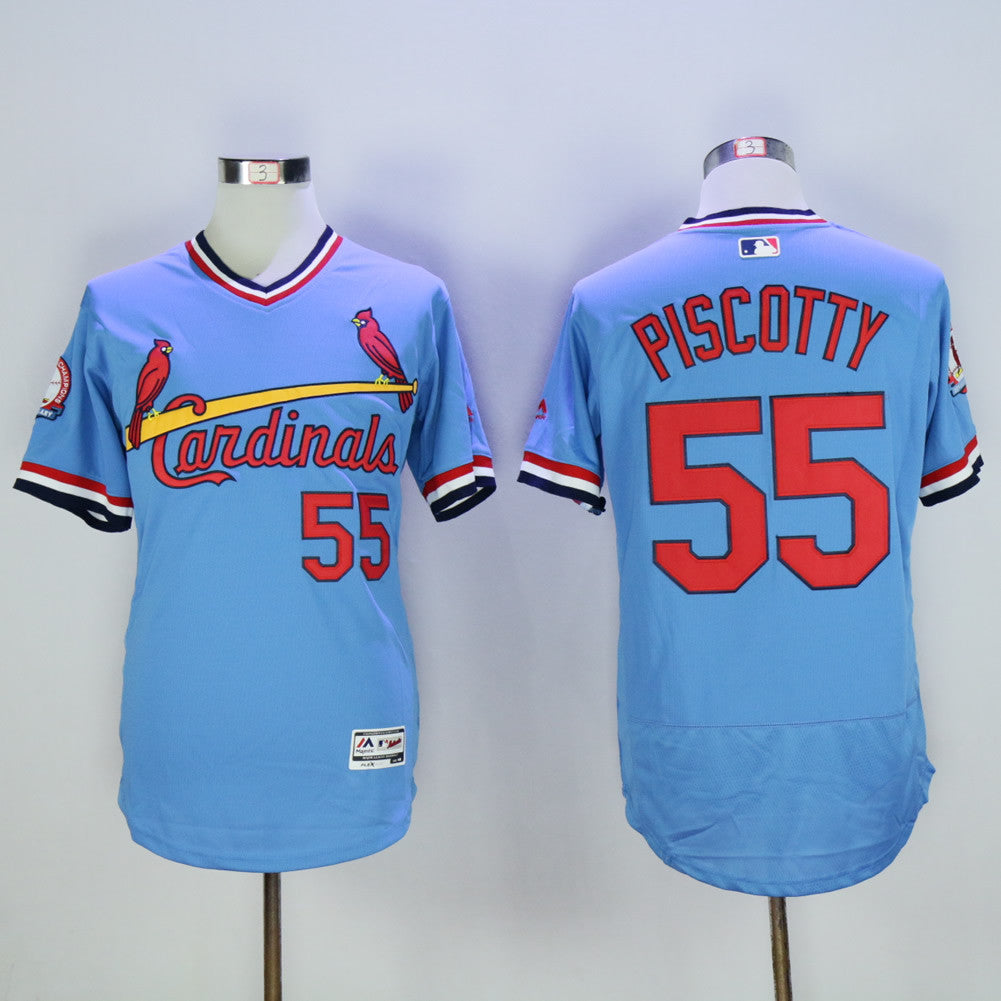 Stephen Piscotty St. Louis Cardinals blue Cooperstown jersey
