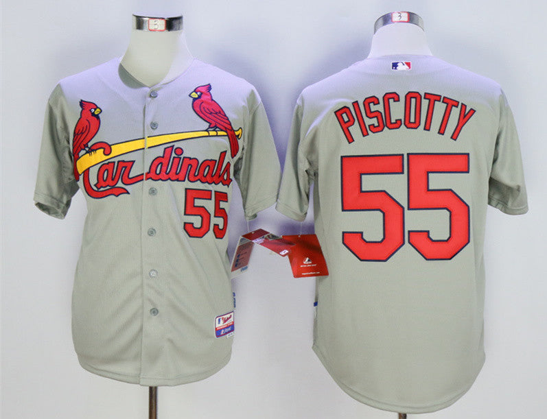 Stephen Pisotty St. Louis Cardinals grey jersey