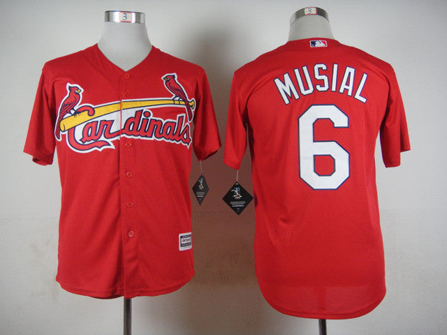 Musial St. Louis Cardinals red jersey