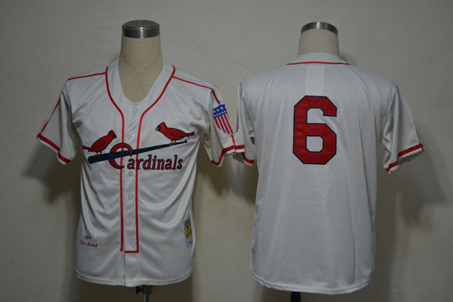 Musial St. Louis Cardinals white jersey