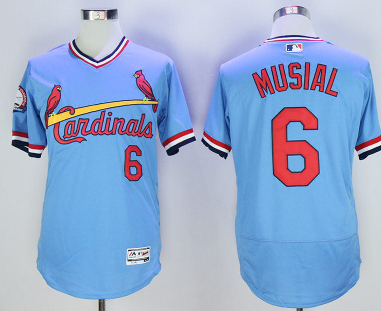Stan Musial St. Louis Cardinals blue jersey
