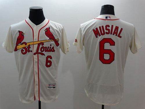 Stan Musial St. Louis Cardinals cream Authentic jersey