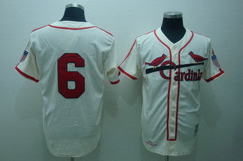 Stan Musial St. Louis Cardinals cream jersey