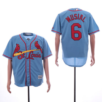 Stan Musial St. Louis Cardinals blue jersey