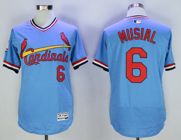 Stan Musial St. Louis Cardinals blue Cooperstown jersey