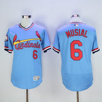 Stan Musial St. Louis Cardinals blue Authentic jersey