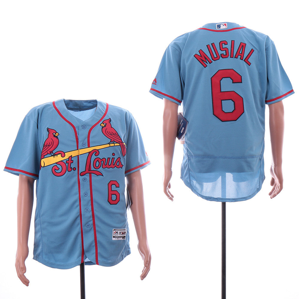Stan Musial St. Louis Cardinals blue jersey