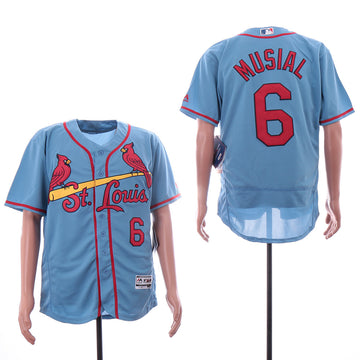 Stan Musial St. Louis Cardinals blue jersey
