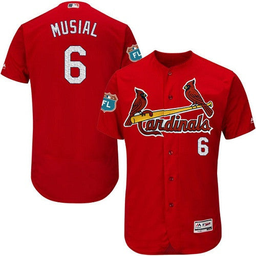 Stan Musial St. Louis Cardinals red jersey