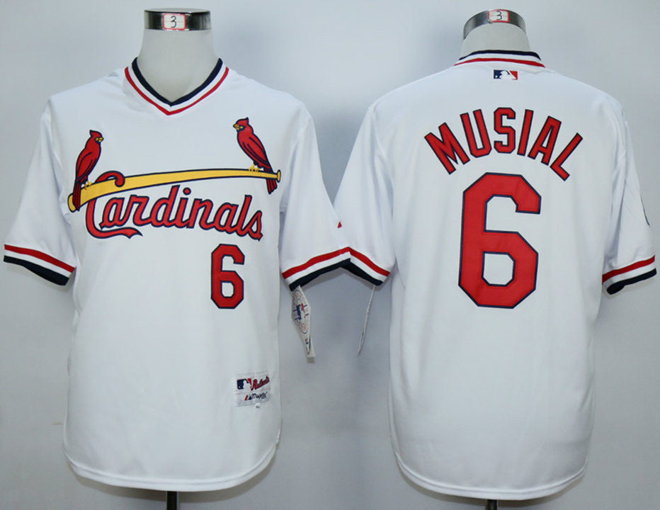 Stan Musial St. Louis Cardinals white jersey