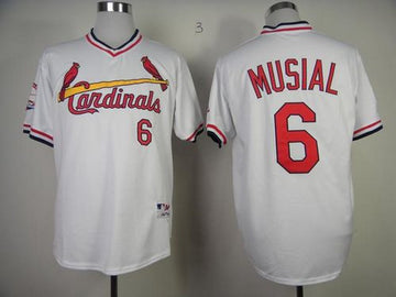 Stan Musial St. Louis Cardinals white jersey