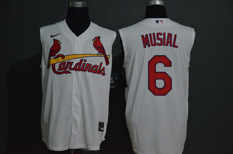 Stan Musial St. Louis Cardinals white jersey