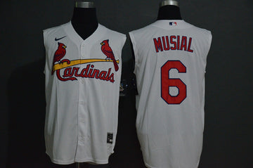 Stan Musial St. Louis Cardinals white jersey