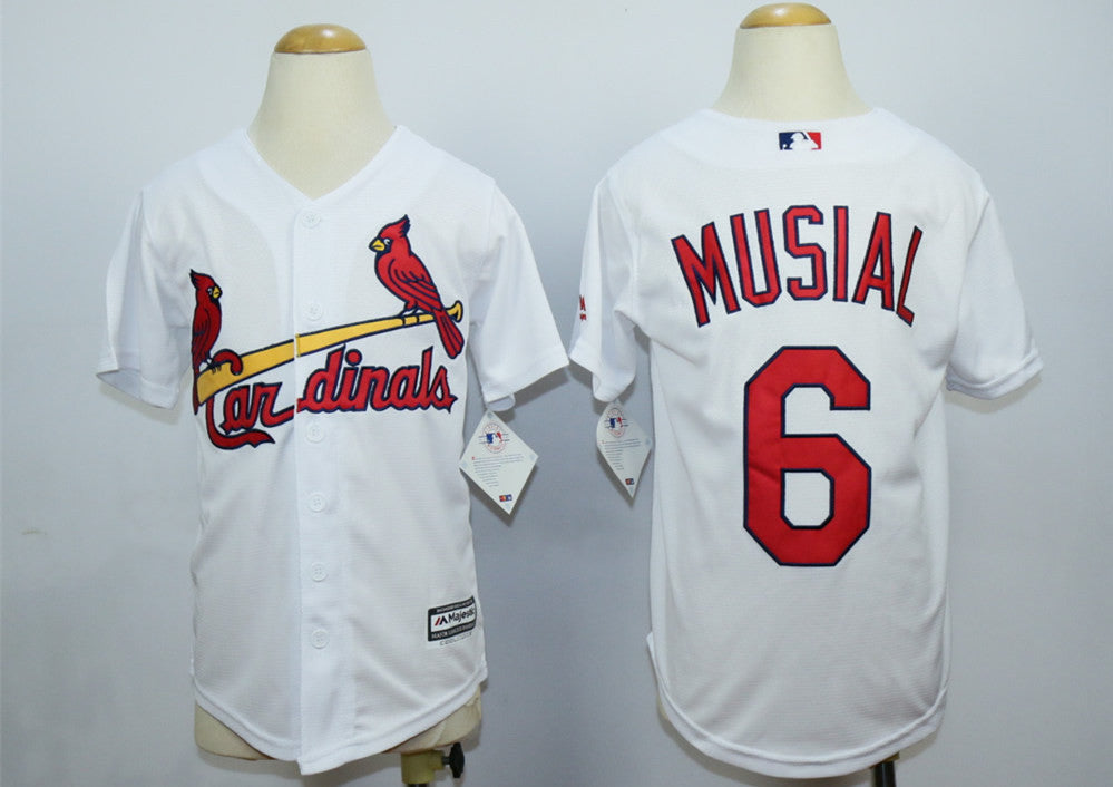 Stan Musial St. Louis Cardinals white jersey