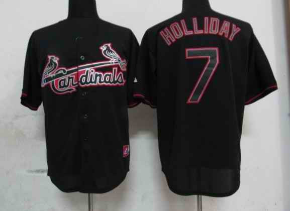 Holliday St. Louis Cardinals black Fashion jersey