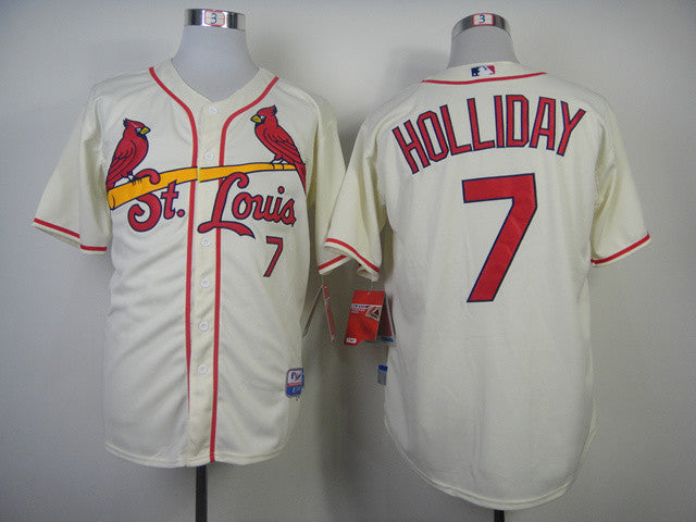 Holliday St. Louis Cardinals cream jersey