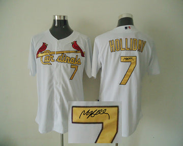 Holliday St. Louis Cardinals white Authentic jersey