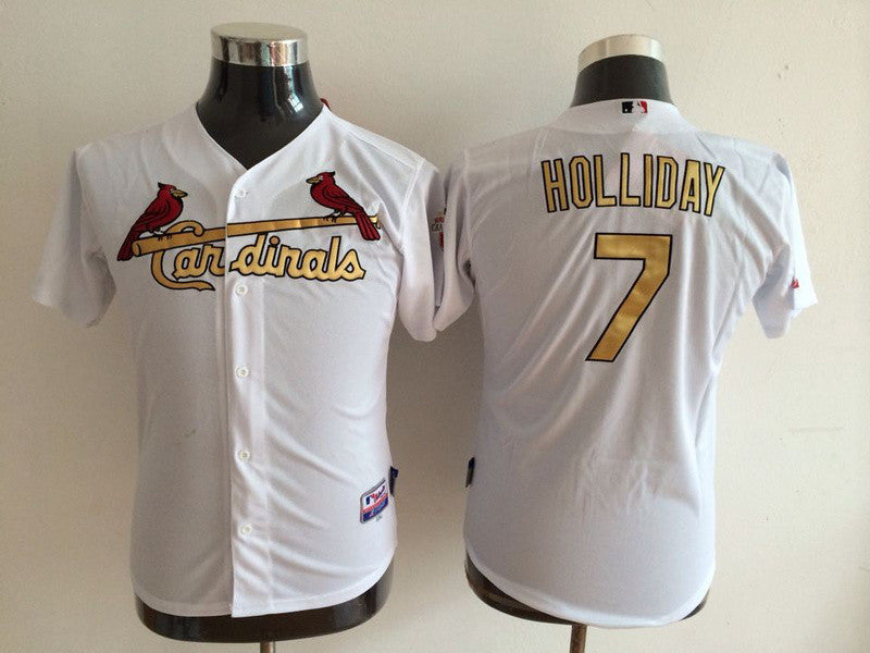 Holliday St. Louis Cardinals white Authentic jersey