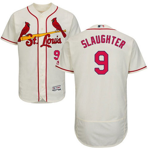Enos Slaughter St. Louis Cardinals cream jersey
