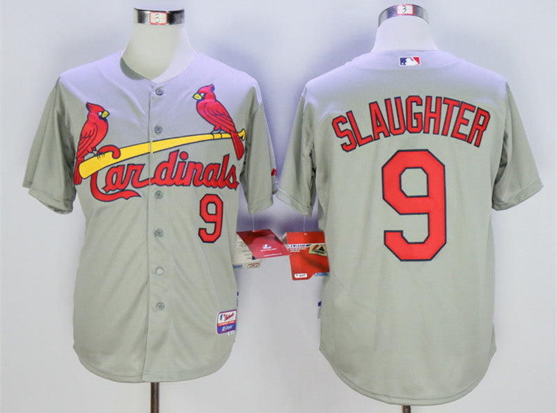 Enos Slaughter St. Louis Cardinals grey jersey