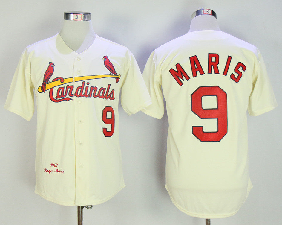 Roger Maris St. Louis Cardinals cream Throwback jersey