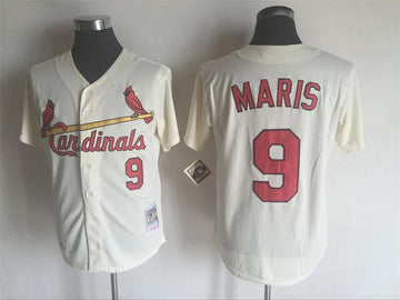 Roger Maris St. Louis Cardinals cream Throwback jersey