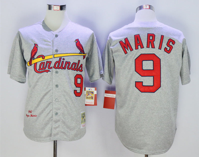 Roger Maris St. Louis Cardinals grey Throwback jersey