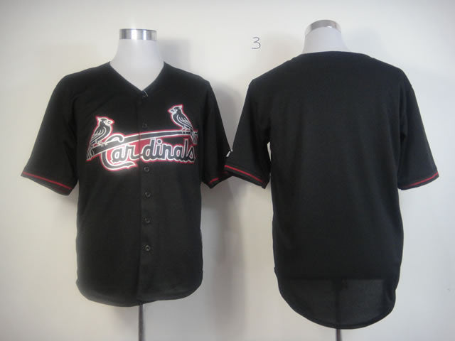 Custom St. Louis Cardinals black Fashion jersey
