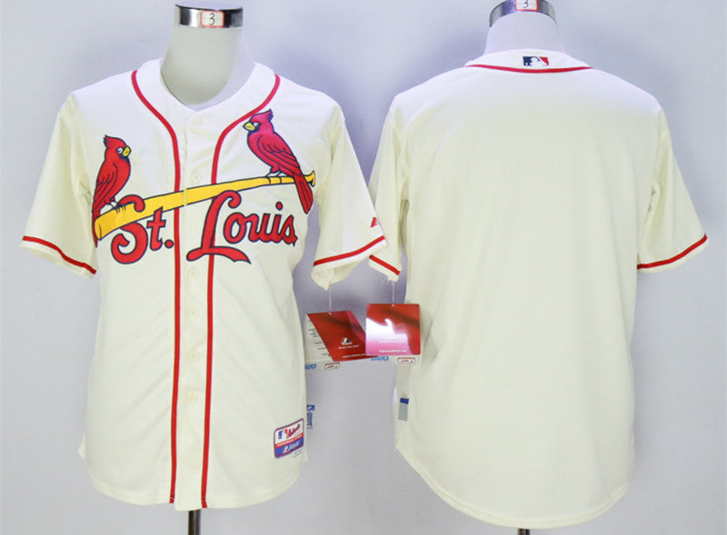 Custom St. Louis Cardinals cream jersey