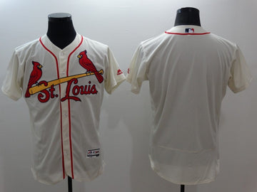 Custom St. Louis Cardinals cream jersey