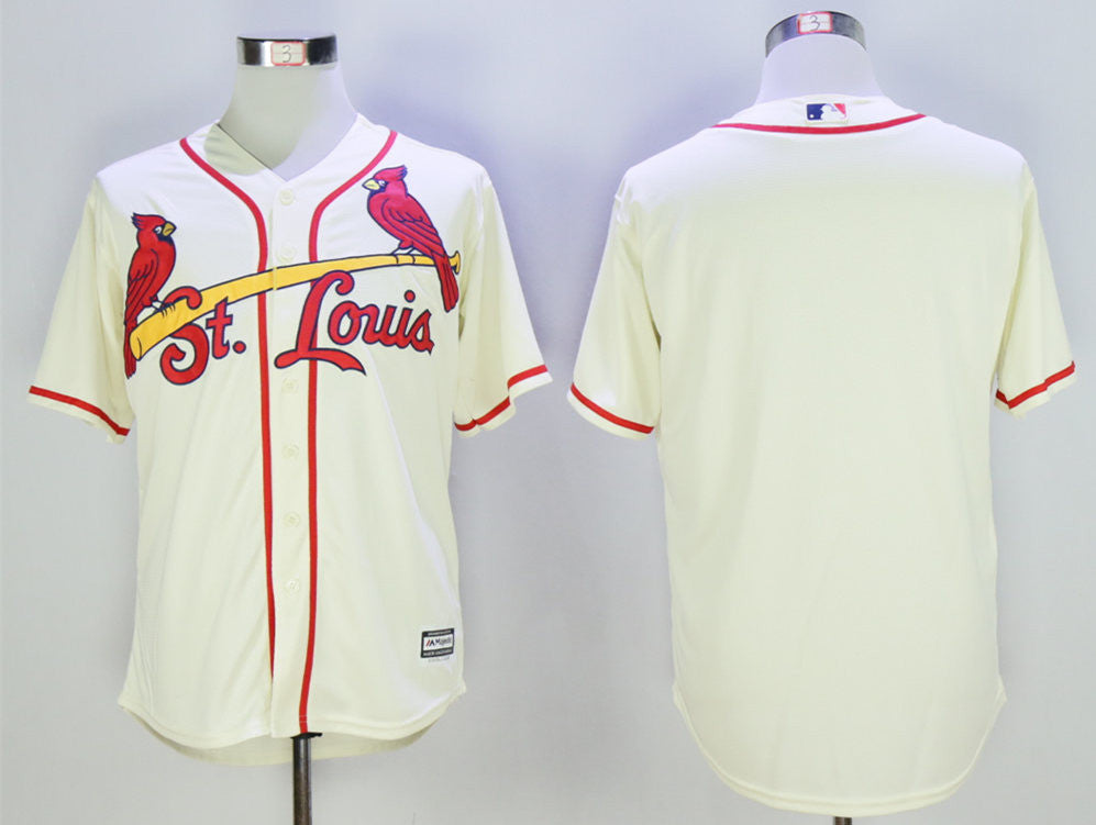 Custom St. Louis Cardinals cream jersey