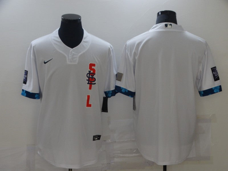 Custom St. Louis Cardinals white All-Star jersey