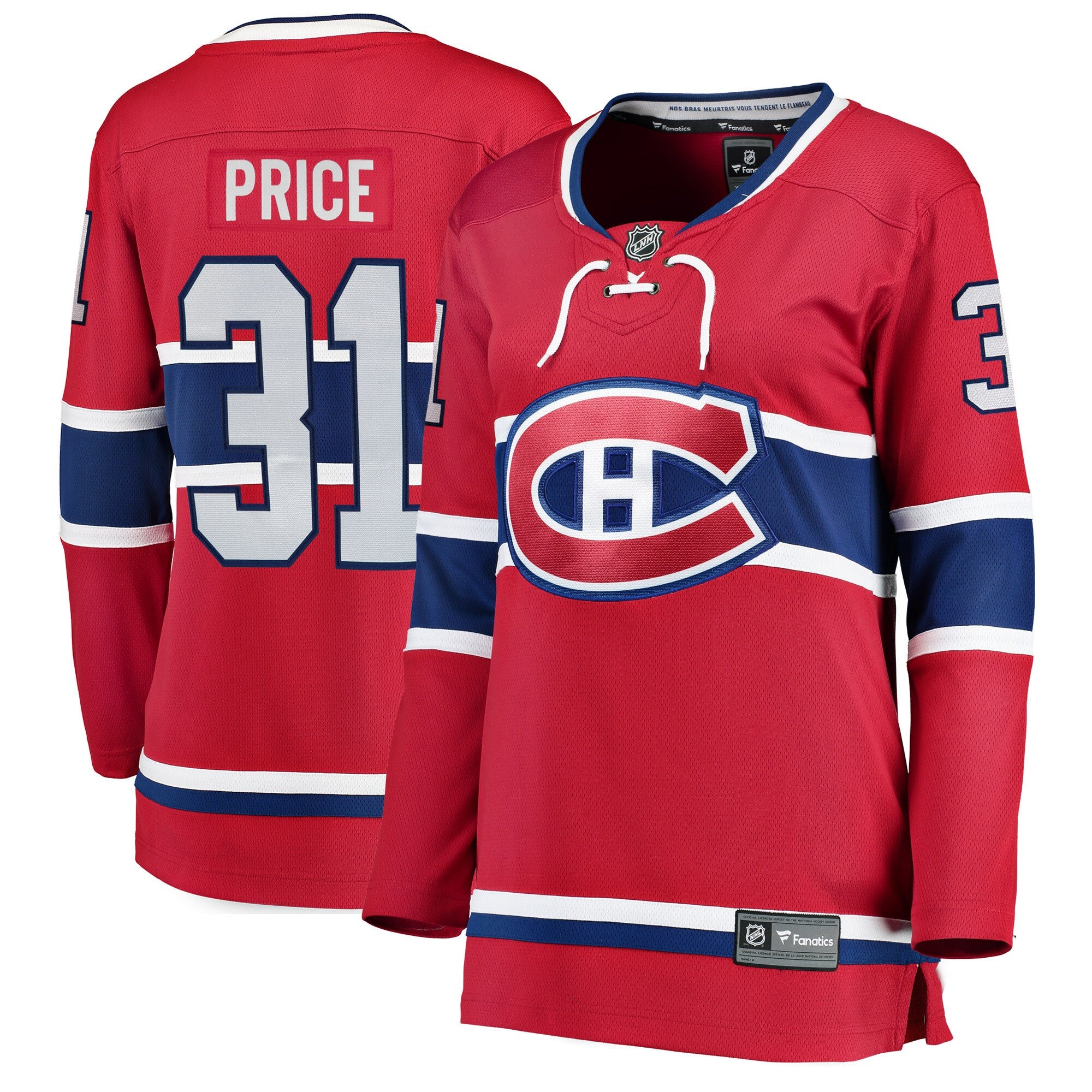 Carey Price Montreal Canadiens red Home jersey