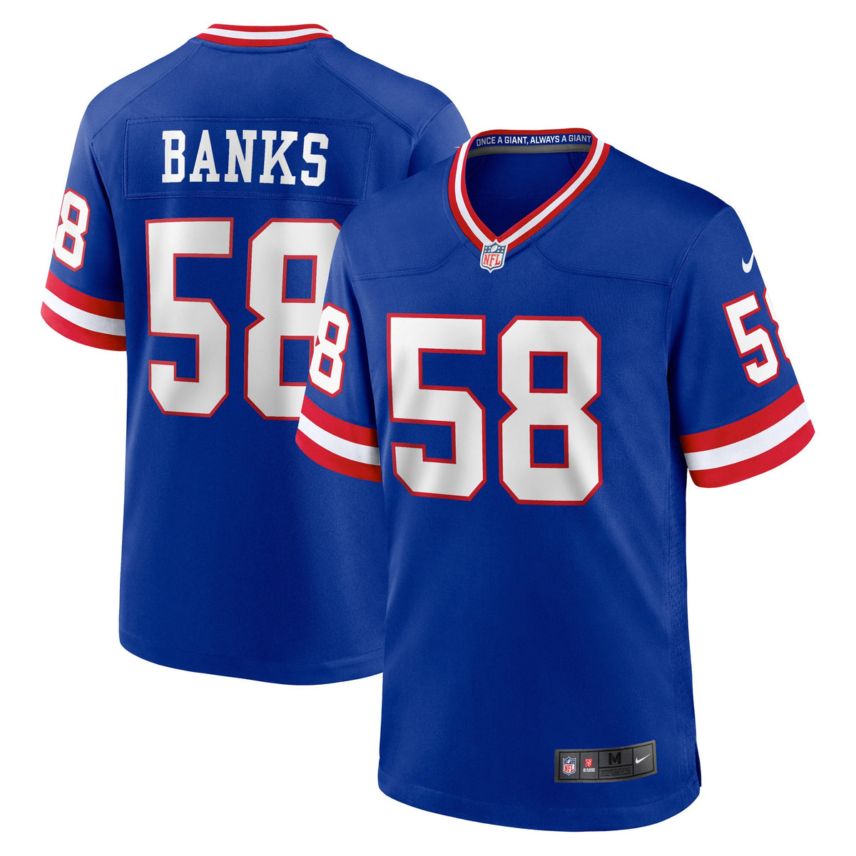 Carl Banks New York Giants royal Classic jersey