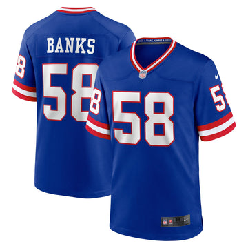Carl Banks New York Giants royal Classic jersey